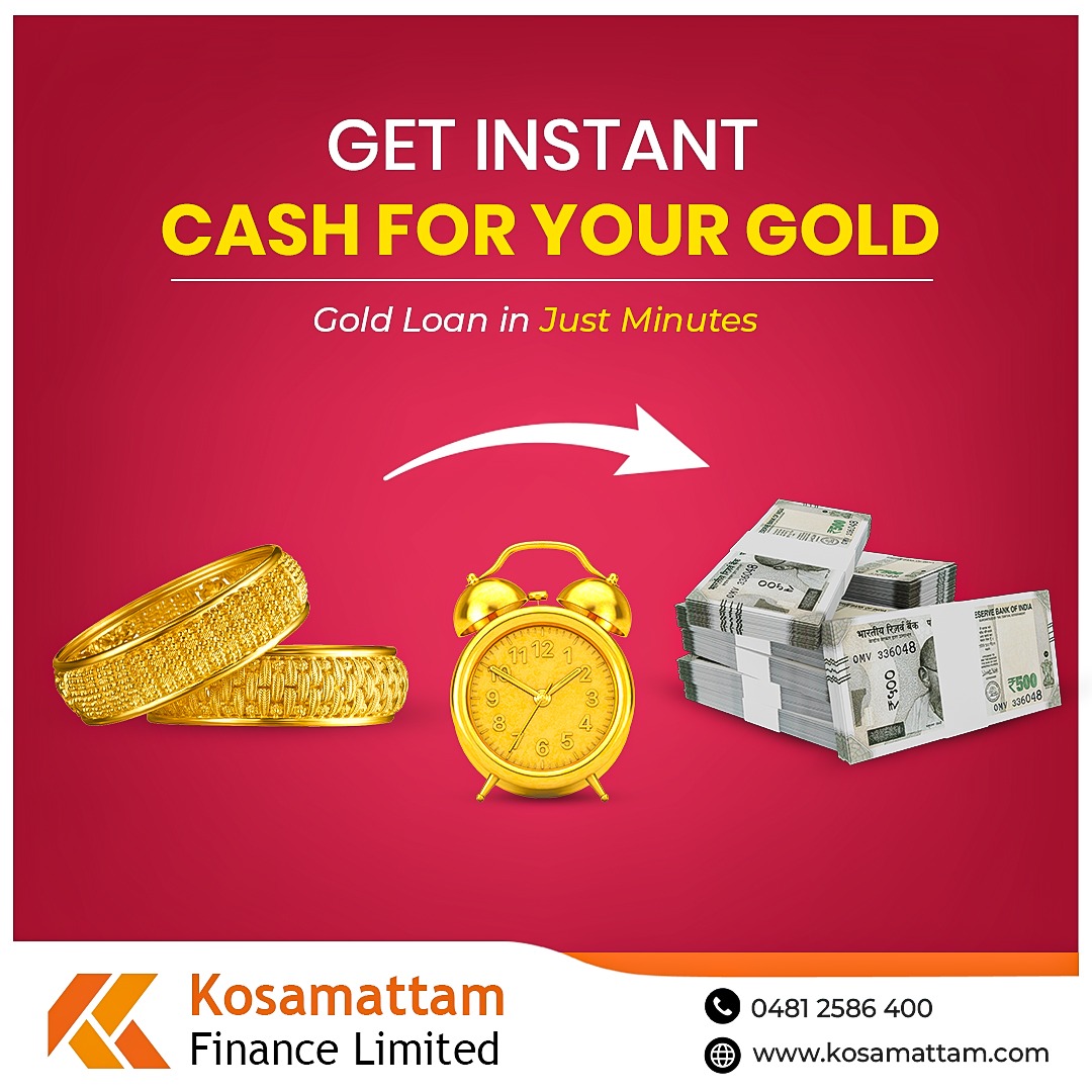 Get the cash you need, when you need it!!! Turn your gold into instant cash with Kosamattam Finance and experience the ease of financial flexibility...
#InstantCash #FinancialFreedom #KosamattamFinance #FinancialFlexibility #GoldForCash