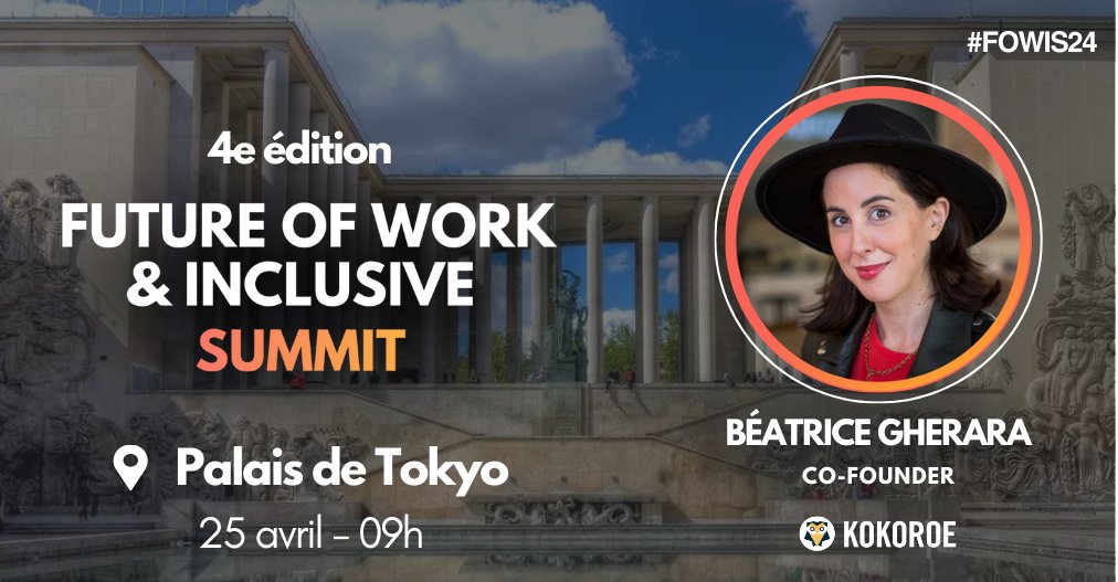 👉@Kokoroe_EdTech lance sa 4ème édition du Future of work & Inclusive Summit cette semaine au Palais de Tokyo avec un casting de choc #staytuned #FOW24