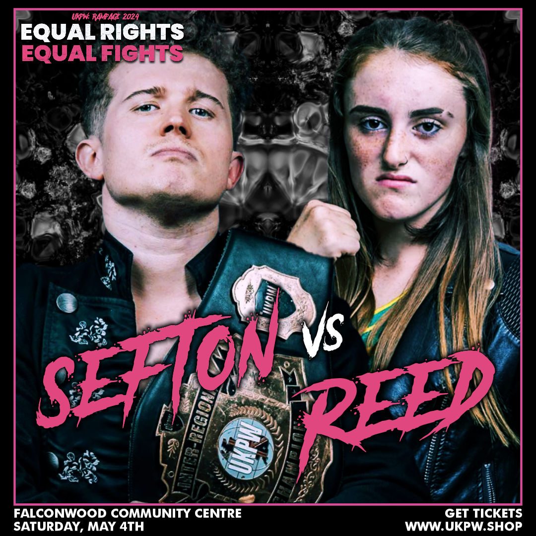 Another HUGE match announced for May 4th! @safirewrestler returns for the title she was forced to vacate in November, but can she overcome the champ @HarrySeftonWres? Grab your tickets now & join us at the Falconwood Community Centre for all the action UKPW.shop