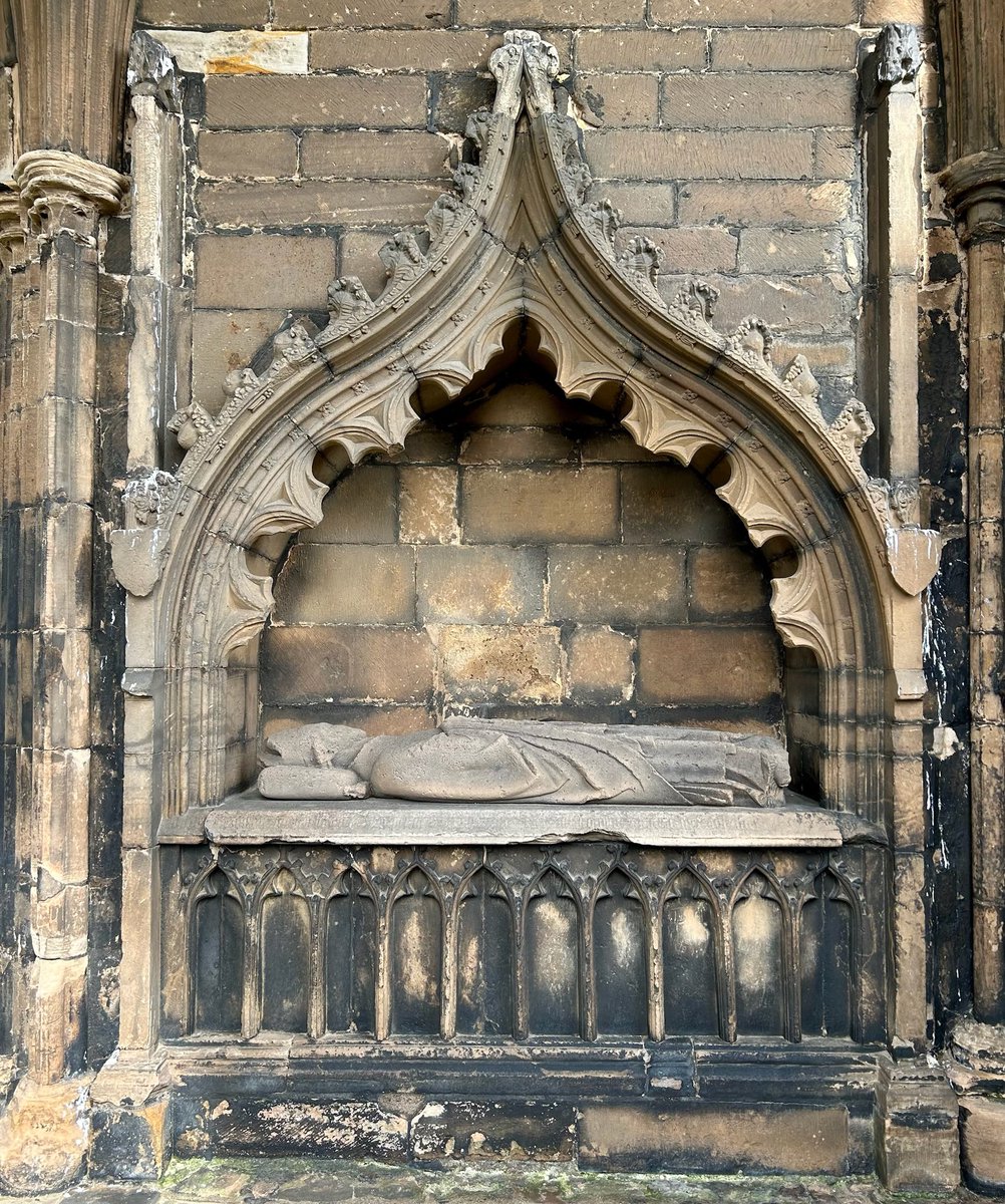 The remains of a 15th century tomb at Elgin Cathedral in Moray. The tomb is that of John de Winchester who served as Bishop of Moray from 1435 - 1460. #TombTuesday 📸 My own.