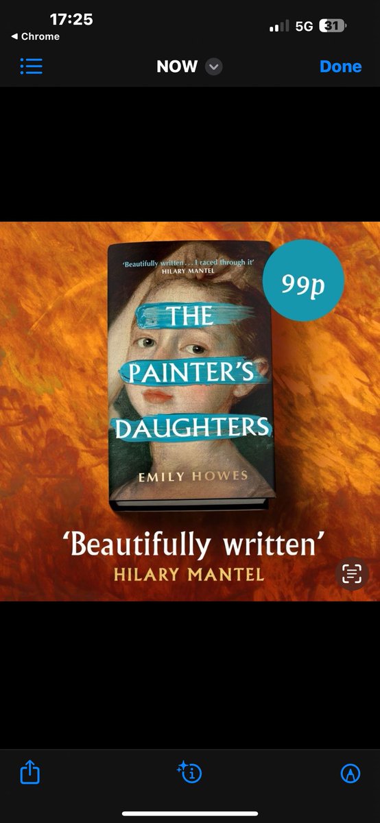 Here’s the link for the next 24 hours to get The Painter’s Daughters for 99p on Kindle - it’s their Daily Deal! amazon.co.uk/Painters-Daugh…