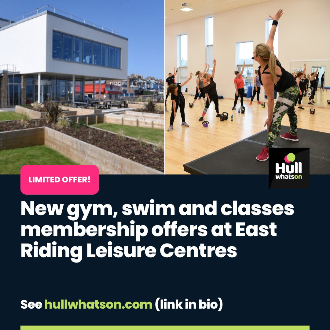 HULLwhatson's tweet image. East Riding Leisure is making it easier and more affordable to get moving this Spring with an incredible offer available at leisure centres across the region, including Haltemprice, Beverley, Withernsea, and more. 😲

See our website or 👇 hullwhatson.com/offers/get-rea…

#keepfit