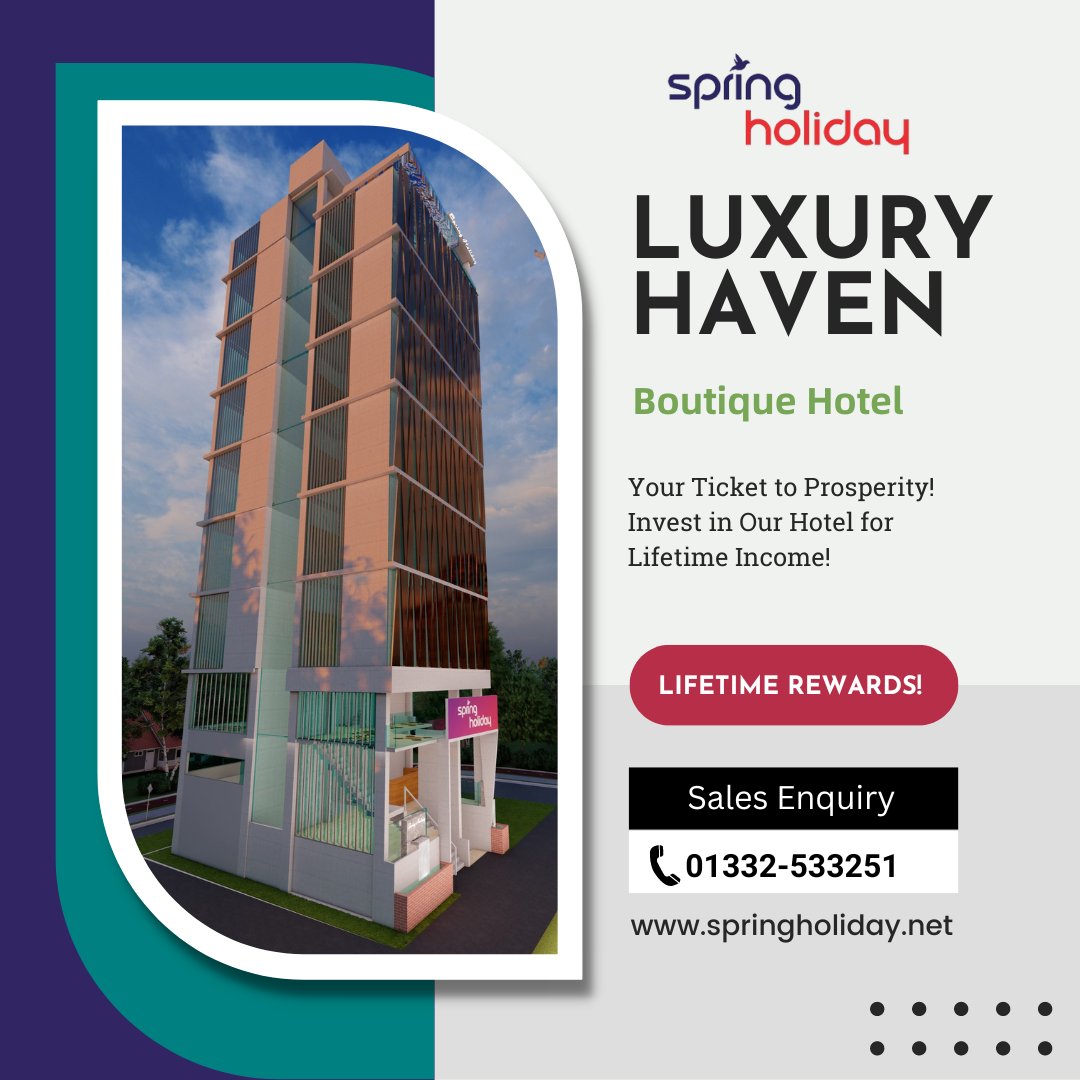 Indulge in Modern Comfort: Boutique Hotel Suite Ownership Opportunity✨

⤵️Sales Enquiries!
📲𝟎𝟏𝟑𝟑𝟐-𝟓𝟑𝟑𝟐𝟓𝟏(𝐖𝐡𝐚𝐭𝐬𝐀𝐩𝐩)

#springholiday #hotelsinbangladesh #deluxeroom #luxuryrooms #ownership #selling #InvestInSuccess  #industrialarea #GazipurCity #Dhaka