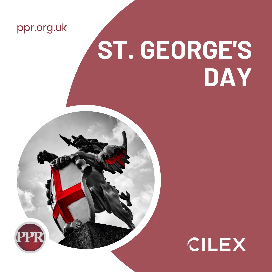 Wishing everyone who is celebrating a very happy St. George's Day! 

❤cilex.org.uk 

#paralegals #paralegalservices #stgeorgesday #legalcareers