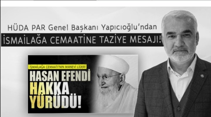 Zekeriya Yapıcıoğlu'ndan vefat eden İsmailağa Cemaatinin lideri Hasan Kılıç için taziye mesajı huristanbulhaber.com/Detay/Haber-De…