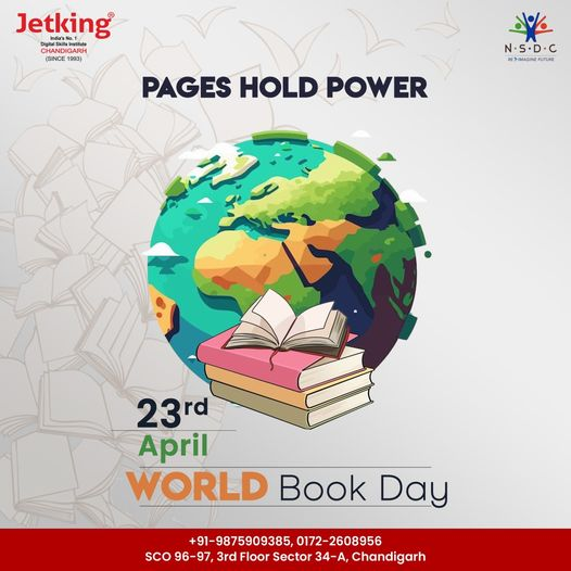 Open the pages of imagination and embark on adventures untold. Happy World Book Day! 📷📷
#JetkingChandigarh #WorldBookDay #ReadersUnite #Education #Books #ItInstitute #CloudComputingCourse