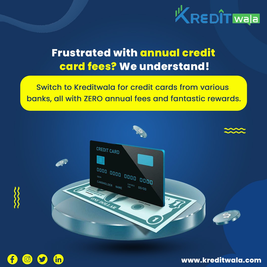 Tired of those pesky annual fees on credit cards? We've got your back! Discover Kreditwala's credit cards with zero annual fees and amazing rewards. Apply now and enjoy the benefits!

#creditcard #creditcardprotection #creditcardbills #creditcardpromotion #sbi #aubank #yesbank