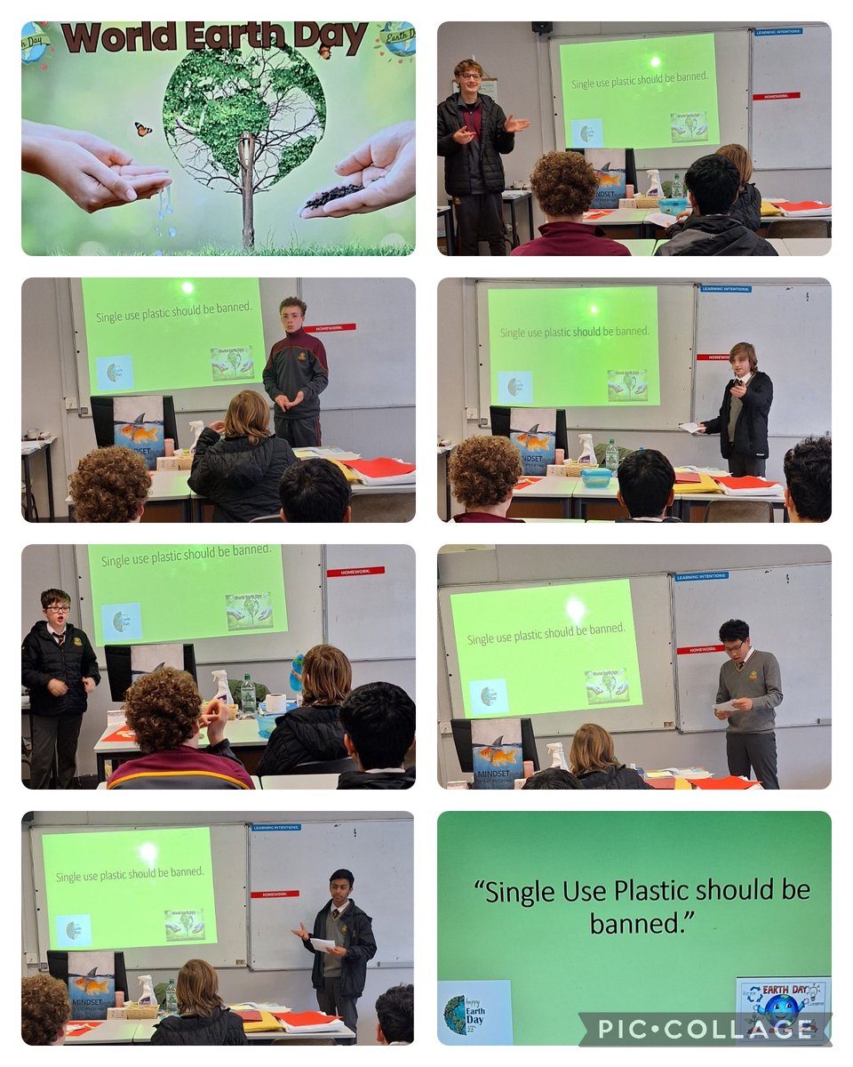 Today at Debate Club, we marked #WorldEarthDay by tackling the motion: 'Should single-use plastic be banned?' 🌍💚💬 Our standout debater was Frans Spang (TY). All students are welcome to debate Club. Every Monday at lunchtime. #WeAreSalle #worldearthday2024