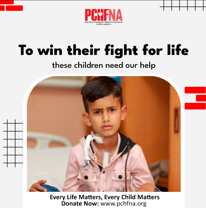 #CHD is potentially fatal and for deserving children to be able to win their fight for life, they need support. You can help save their lives by financially supporting heart surgeries through us.
#EveryLifeMattersEveryChildMatters #PCHFNA
#Donate: pchfna.kindful.com