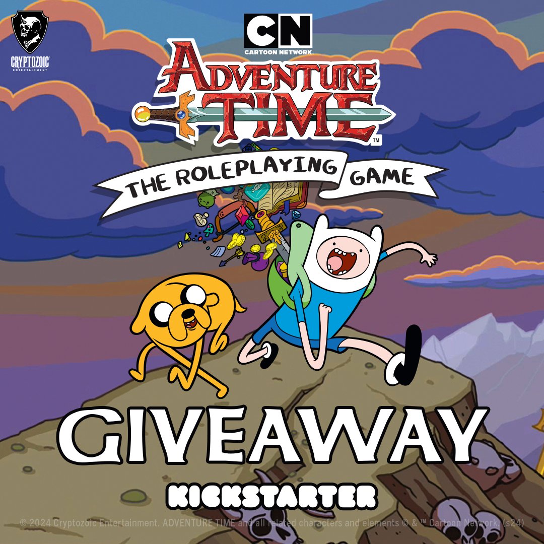 🌟 Holy stuff, peeps! 
Get ready to embark on an epic quest with our Adventure Time: The Roleplaying Game Kickstarter Giveaway! 🎲

Snag your chance to win the “Way Cray Beeswax” Tier or the “Slam-Bam-in-a-Can” Tier!

💥 Enter now
✨ bit.ly/AT-RPG_GIVE

#rpg #giveaway