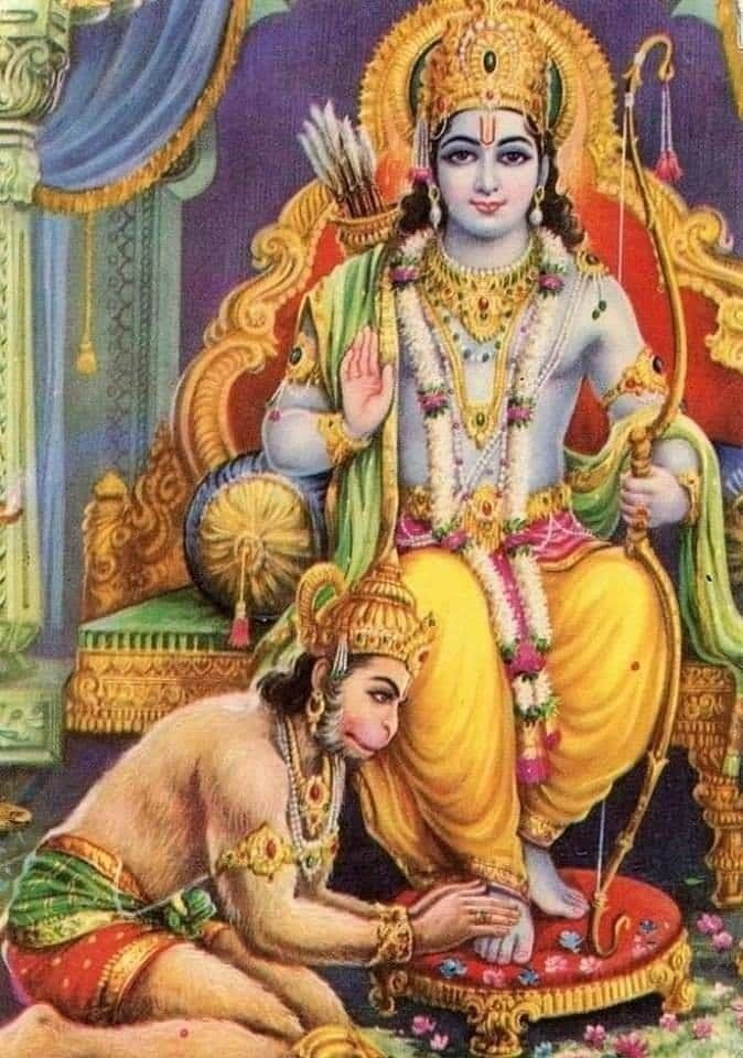 Your feet are my only shelter. #hanumanjanmotsav