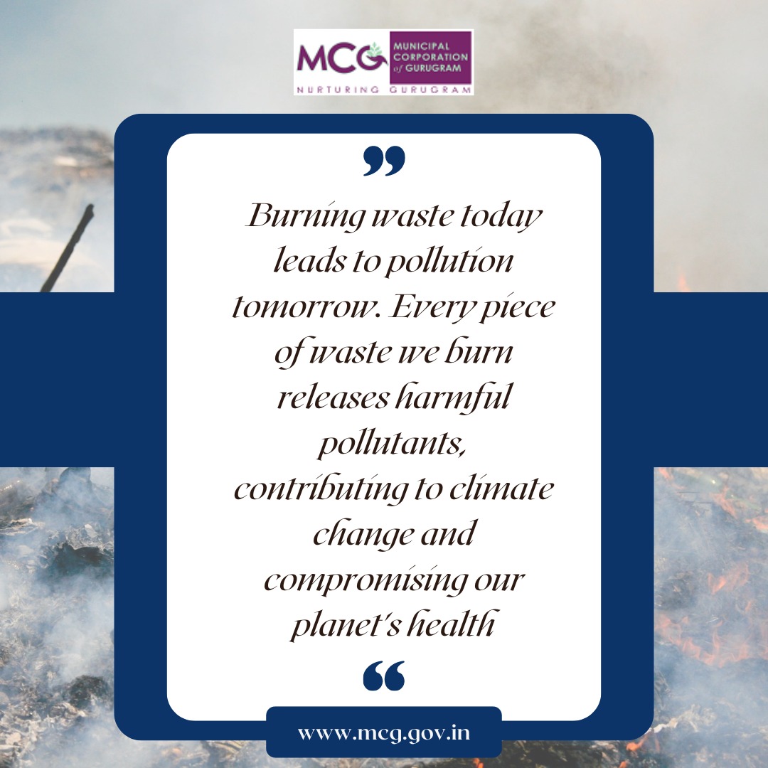 Burning waste today leads to pollution tomorrow. Every piece of waste we burn releases harmful pollutants, contributing to climate change and compromising our planet's health. #stopwasteburning #wastemanagement #cleanindia #CleanIndiaGreenIndia #wasteremoval #wastedisposal