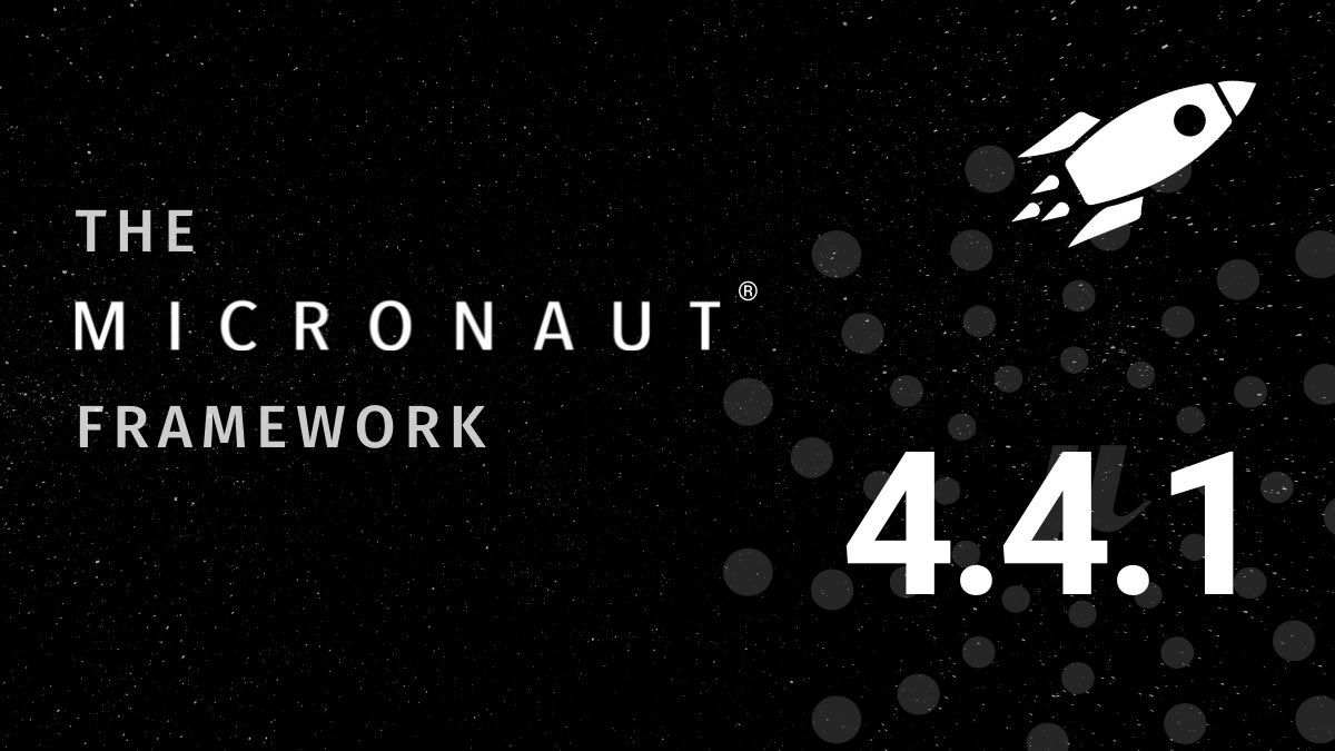 The Micronaut Foundation is excited to announce the release of Micronaut framework 4.4.1 Please see our latest blog post for more details. micronaut.io/2024/04/23/mic… #micronaut