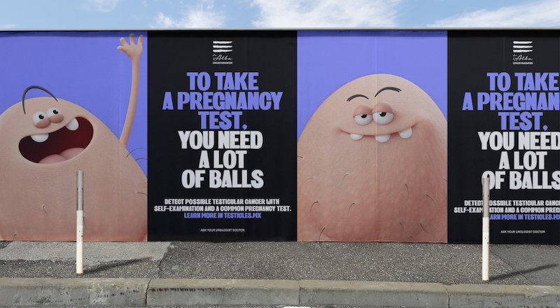 ReasonWhy's tweet photo. "Test-icles", una campaña Ogilvy México y Nueva York para la Fundación Alba que busca promover la detección temprana del cáncer testicular mediante el uso de pruebas de embarazo. La hormona detectada por estos test también está presente en ciertos tipos de cáncer testicular. https://t.co/IgAoGIS2rP