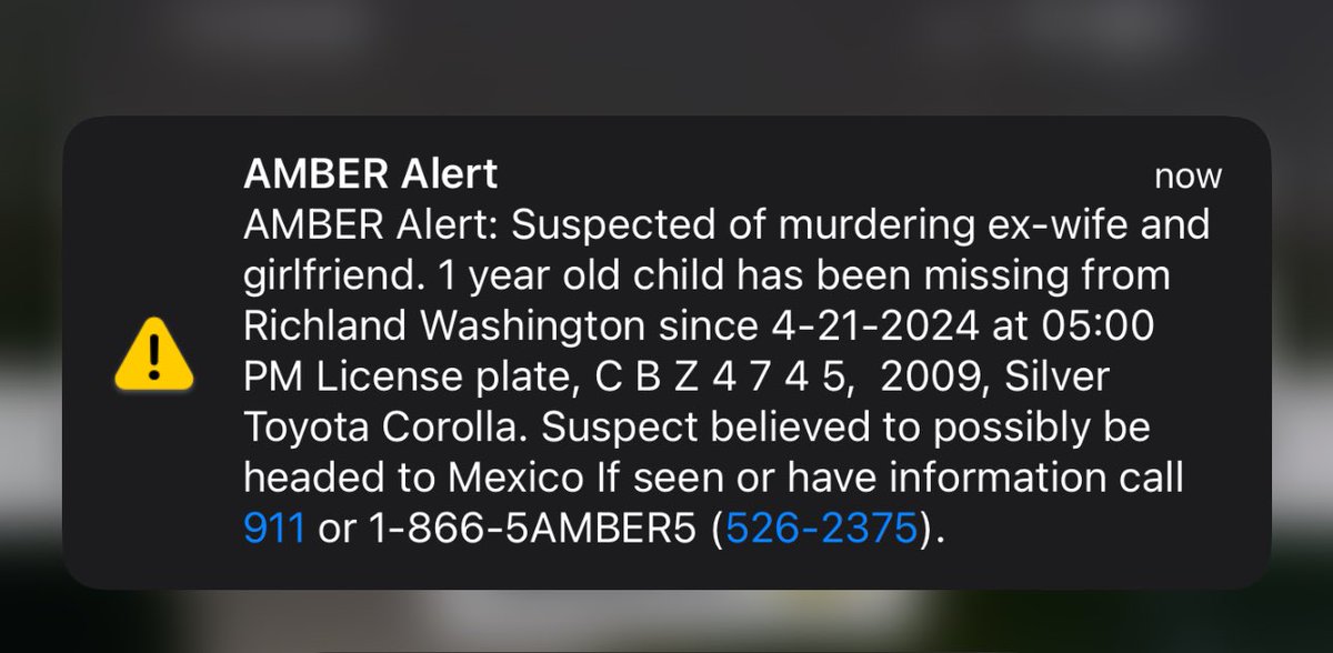 holy shit look at this amber alert #amberalert #oregon #washington #idaho
