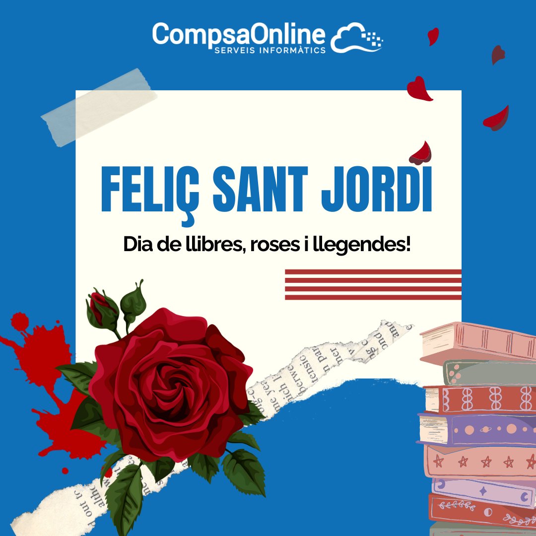 🌹 Avui celebrem la diada de Sant Jordi! Us desitgem un Sant Jordi ple de roses, llibres i moments especials. Que tingueu un dia meravellós!
Comenta amb una rosa 🌹 als comentaris si a tu també t'encanta aquest dia! 👇