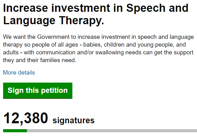 📢 A reminder that today there are @DHSCgovuk Questions in the House of Commons. 👨🏻‍💻👩🏻‍💻 As @RCSLT prepares a statement on the Govt's response to @MikeysWish_VDA's #InvestInSLT petition what better day than this to hit the next #PetitionPalindrome? ▶️ petition.parliament.uk/petitions/6579…