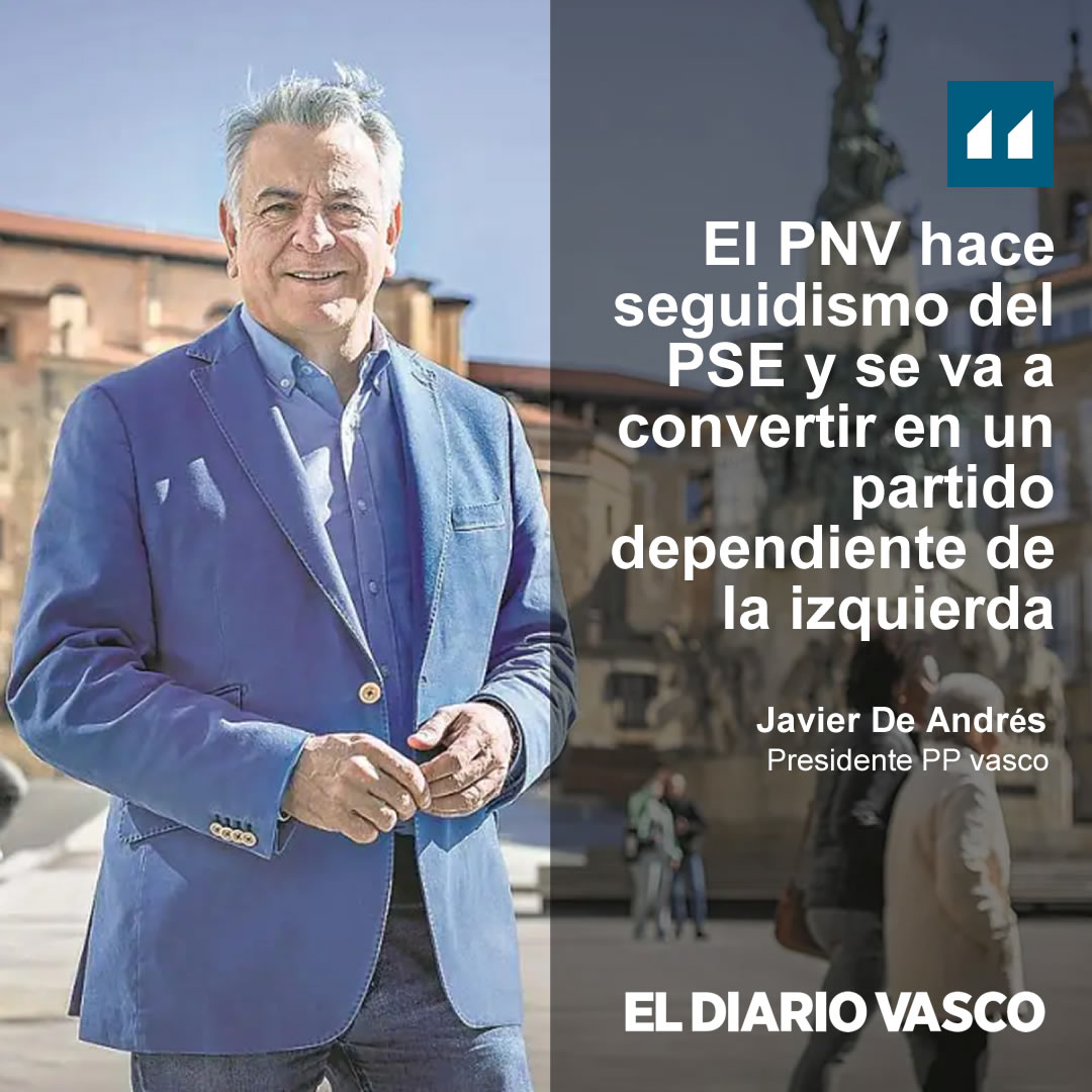 Buenos días, Egun on! Estamos satisfechos por haber recuperado voto que se había ido al PNV, que ahora ha vuelto porque confía de nuevo en nuestro proyecto de derecha moderada. Entrevista publicada hoy en el @diariovasco 👇 🔗diariovasco.com/elecciones/aut…