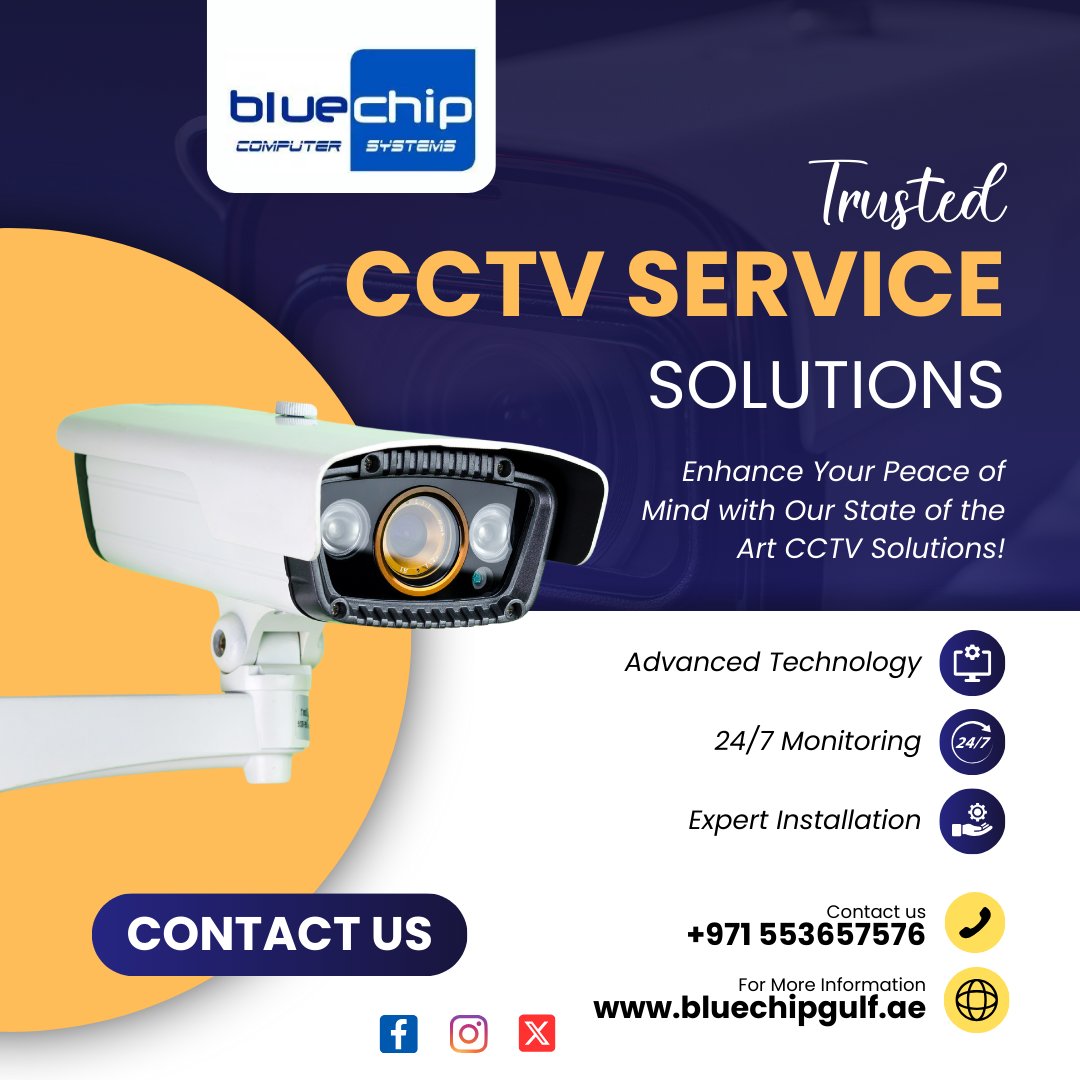 Don't be a victim. Secure your home or business with reliable CCTV services. Get crystal clear footage, 24/7 monitoring options, and deter unwanted activity.

bluechipgulf.ae

#bluechipgulf #cctv #cctvsecurity #homesecurity #businesssecurity #securitycameras #cctvservice
