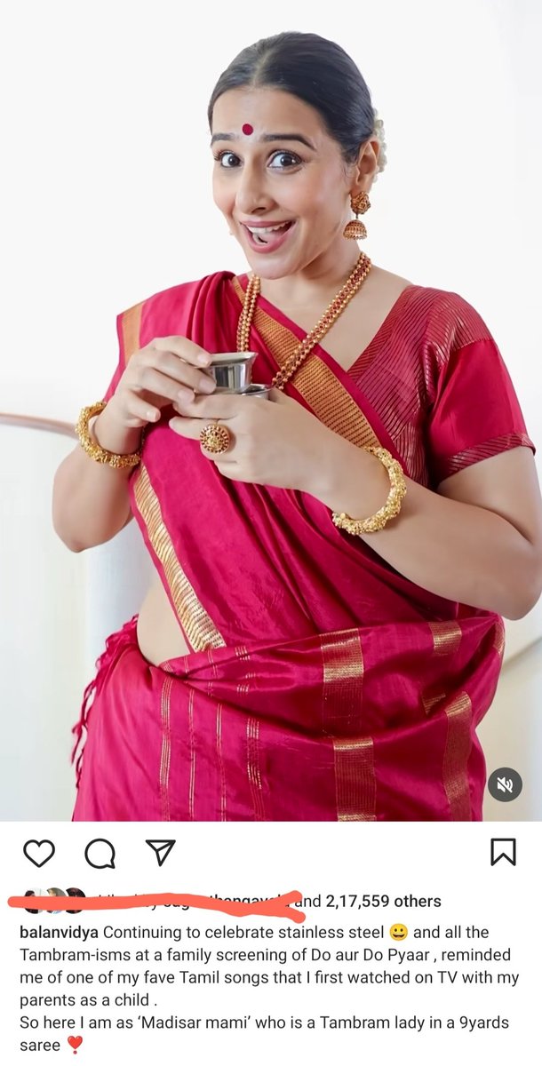 Only a Brahmin woman can dress up as 'madisaar maami' to celebrate the supposed Tambram-isms and also play Silk Smitha - an assertion of a Bahujan women on the silver screen. (1/2)