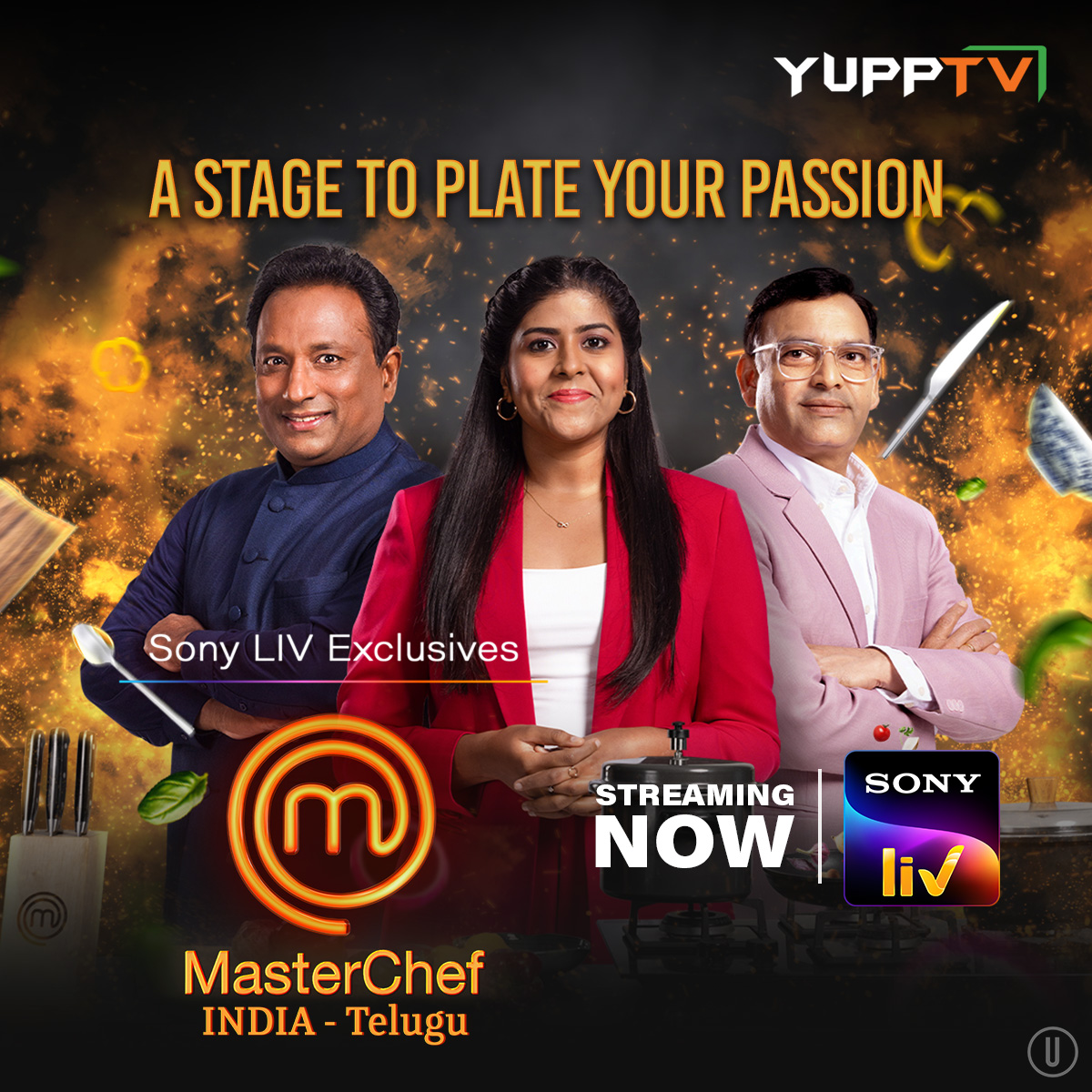 New Show Alert 👨‍🍳 Watch #MasterChefIndia - Telugu & Tamil Streaming now on #SonyLIV from Mon-Fri SonyLIV now Available on #YuppTV Channel Content is subjected to regional availability**