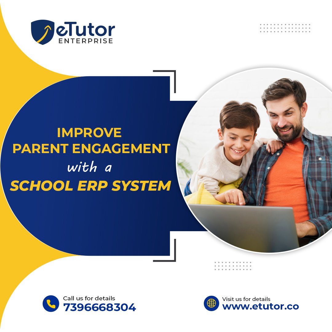 eTutor School ERP systems offer numerous benefits for enhancing parent engagement:
● Real-time Access to Student Information
● Improved Communication Channels.

For more Details visit: etutor.co/blog/improving…

#schoolerp #schoolerpsoftware #eTutorenterprise #parentengagement