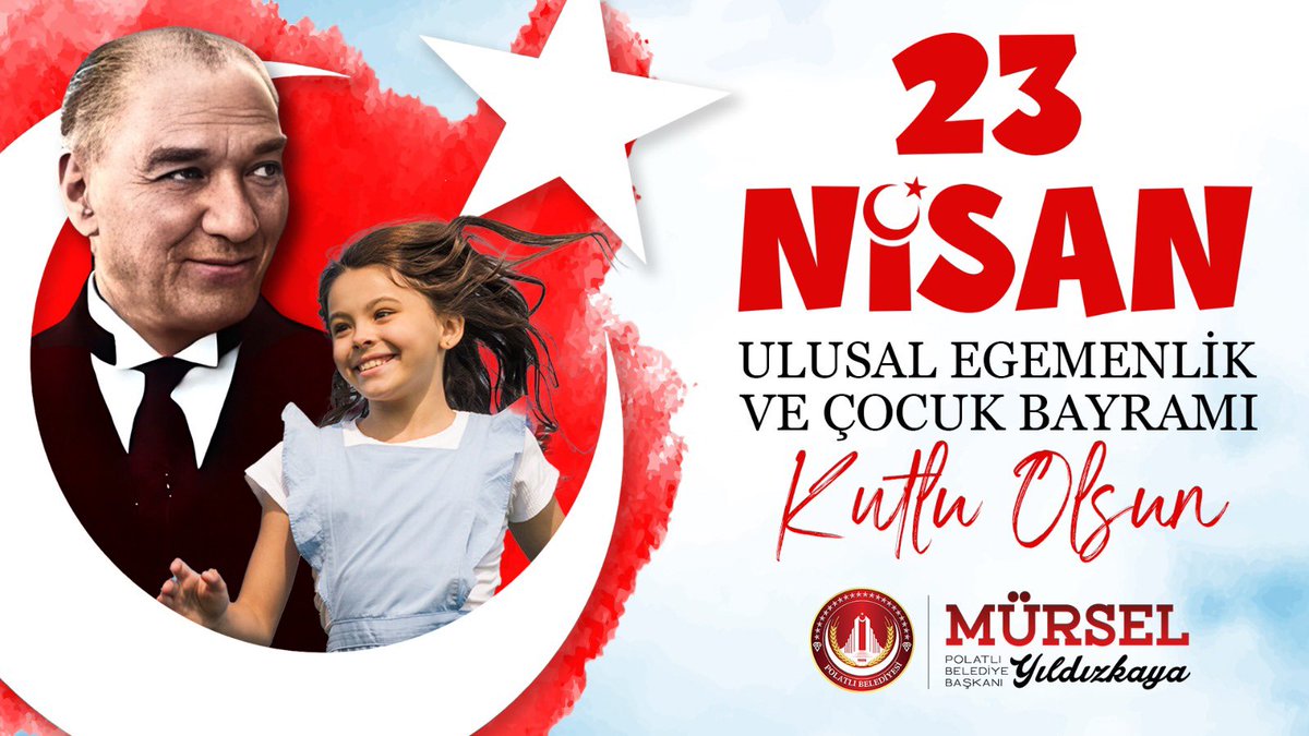 🇹🇷 23 Nisan Ulusal Egemenlik ve Çocuk Bayramımızı kutluyor; Gazi Meclisimizin Kuruluşunun 104. Yıl dönümünde Muzaffer Başkomutanımız Mustafa Kemal Atatürk başta olmak üzere tüm kahramanlarımızı rahmet, minnet ve şükranla anıyorum.