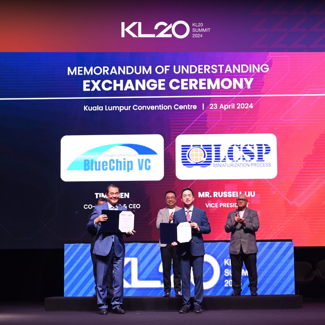 Kl20Summit's tweet photo. Following the unveiling of MYStartup, the momentum continues with the exchange of MOUs on stage, as key stakeholders come together to solidify partnerships and foster growth within Malaysia's dynamic startup ecosystem.

Stay tuned for more updates and announcements throughout the day!

#ItStartsHere #KL20Summit