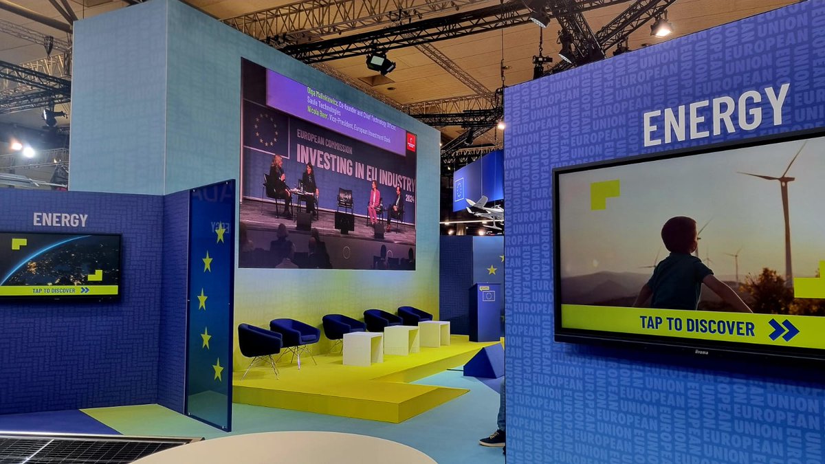 Welcome to join our EU Energy ⚡️Day live in Hannover🇩🇪 at the #EUatHM24 stand, or follow live through web stream! The opening panel starts at 09.30 (CEST) ➡️ 'Driving the EU #EnergyTransition: industrial #competitiveness' Info and links 👉 europa.eu/!JBNC9j #HM24