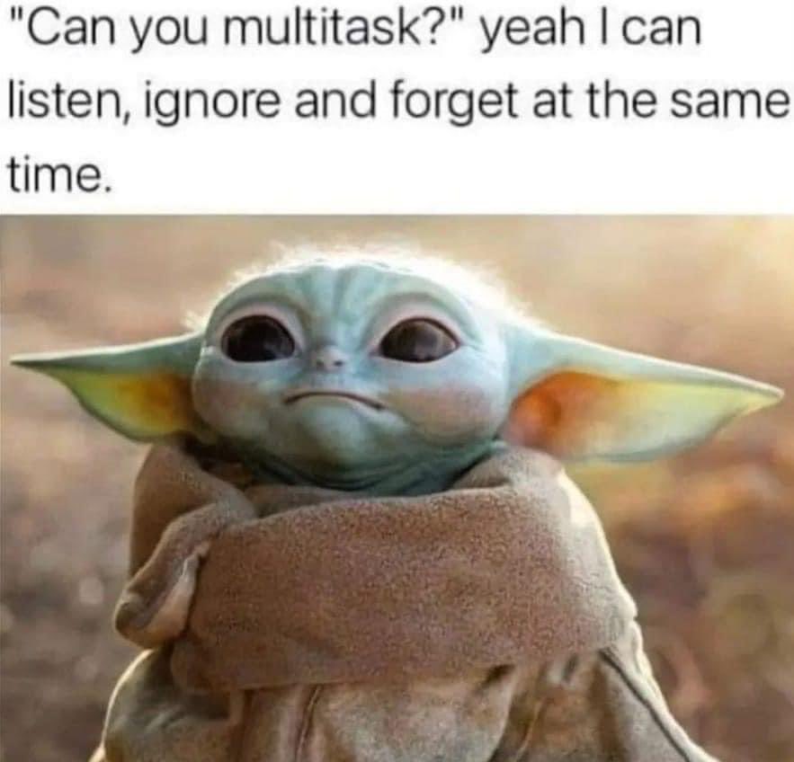 Can You Multitask?!😂🤣 ME👇👇👇