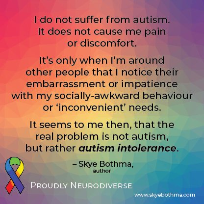 The problem with autism is often experienced more by those around us than ourselves. Read more at vocal.media/psyche/the-pro… 

#autismawareness #autismacceptance #EmbraceDiversity #neuroatypical #autismspeaks #autisminclusion #neurodivergent