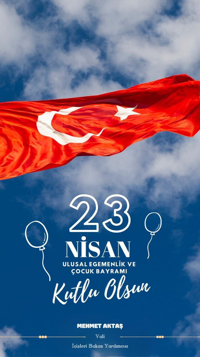 23 Nisan Ulusal Egemenlik ve Çocuk Bayramını ve Gazi Meclisimizin 104. kuruluş yıl dönümünü kutluyorum. Meclisimizin açılış gününü çocuklarımıza bayram olarak armağan eden başta Gazi Mustafa Kemal Atatürk’ü, Millî Mücadele’mizin tüm kahramanlarını, ebediyete irtihal eden aziz