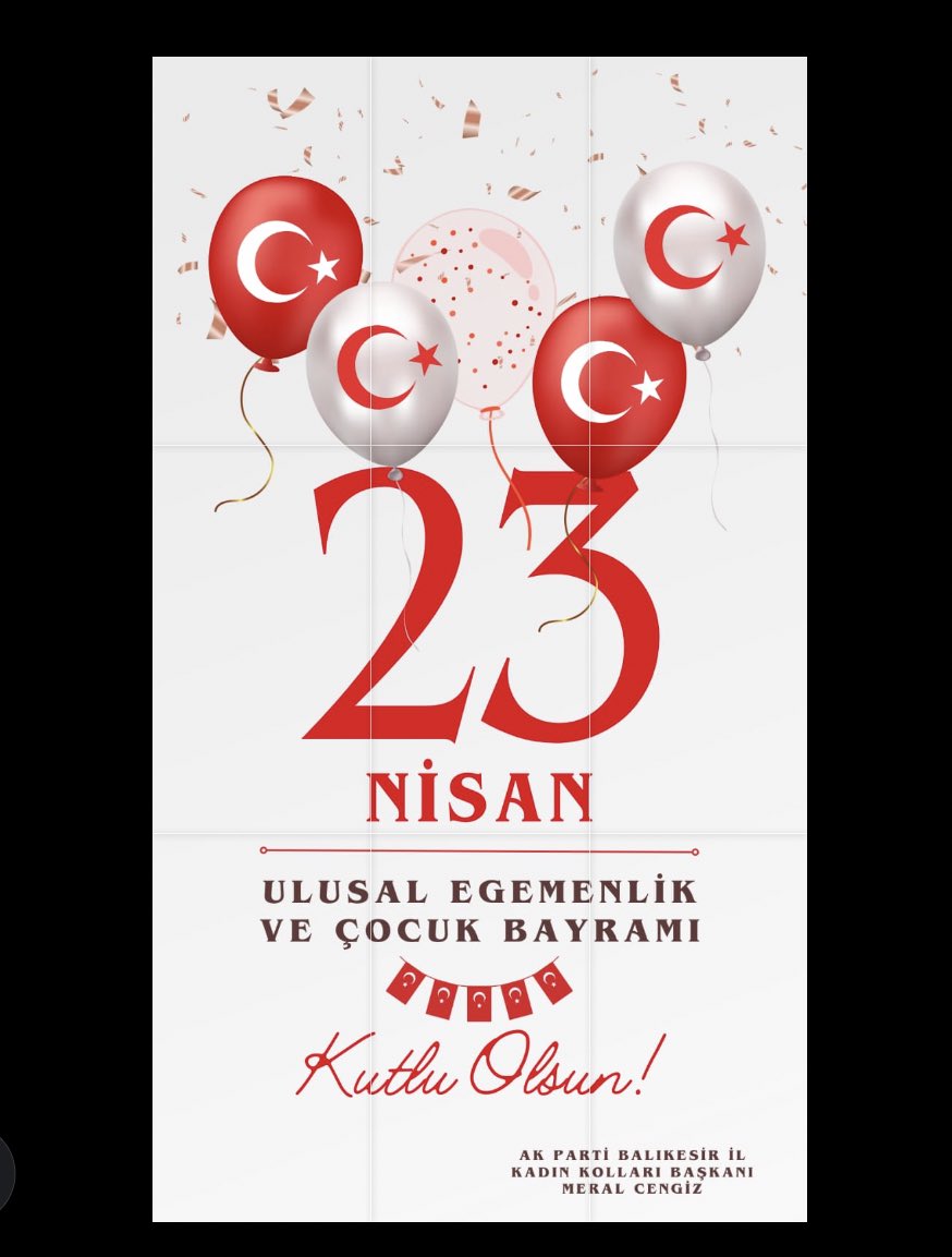 Türkiye Büyük Millet Meclisi’mizin kuruluşunun 104. yılı ve 23 Nisan Ulusal Egemenlik ve Çocuk Bayramı kutlu olsun. İlk Meclisimizi kuran milli mücadelemizin kahramanları Gazi Mustafa Kemal Atatürk ve arkadaşlarını saygıyla yad ediyor, şehitlerimizi rahmetle anıyoruz. #23Nisan