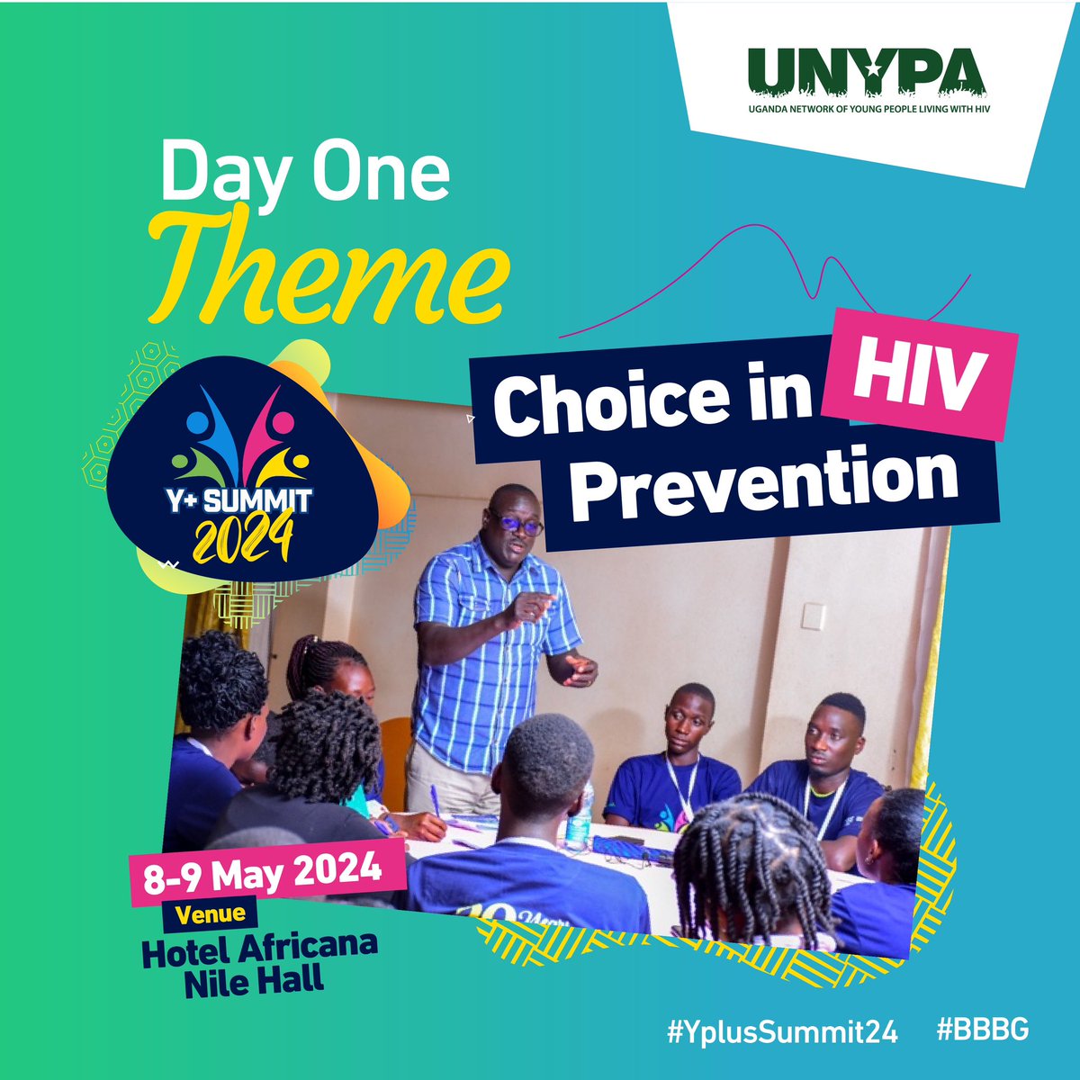 Day 1️⃣ Theme; Choice in HIV Prevention There are several options for HIV prevention, including practising safe sex, using PrEP, and getting tested regularly. It’s important to choose the method that works best for you and fits your lifestyle. #BBBG #YPlusSummit24