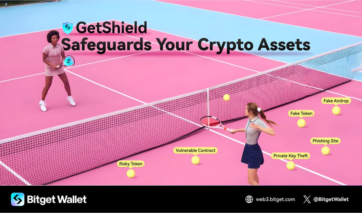 BitgetWallet's tweet photo. Tennis match live! No goals here, just aces! 🎾
With #BitgetWallet, your assets are secure from fake tokens, deceptive airdrops, and vulnerable contracts.
We've got you covered 🤝
#GetShield #BWBPoints #BWB #Airdrop #Swap https://t.co/34IpQHB02w