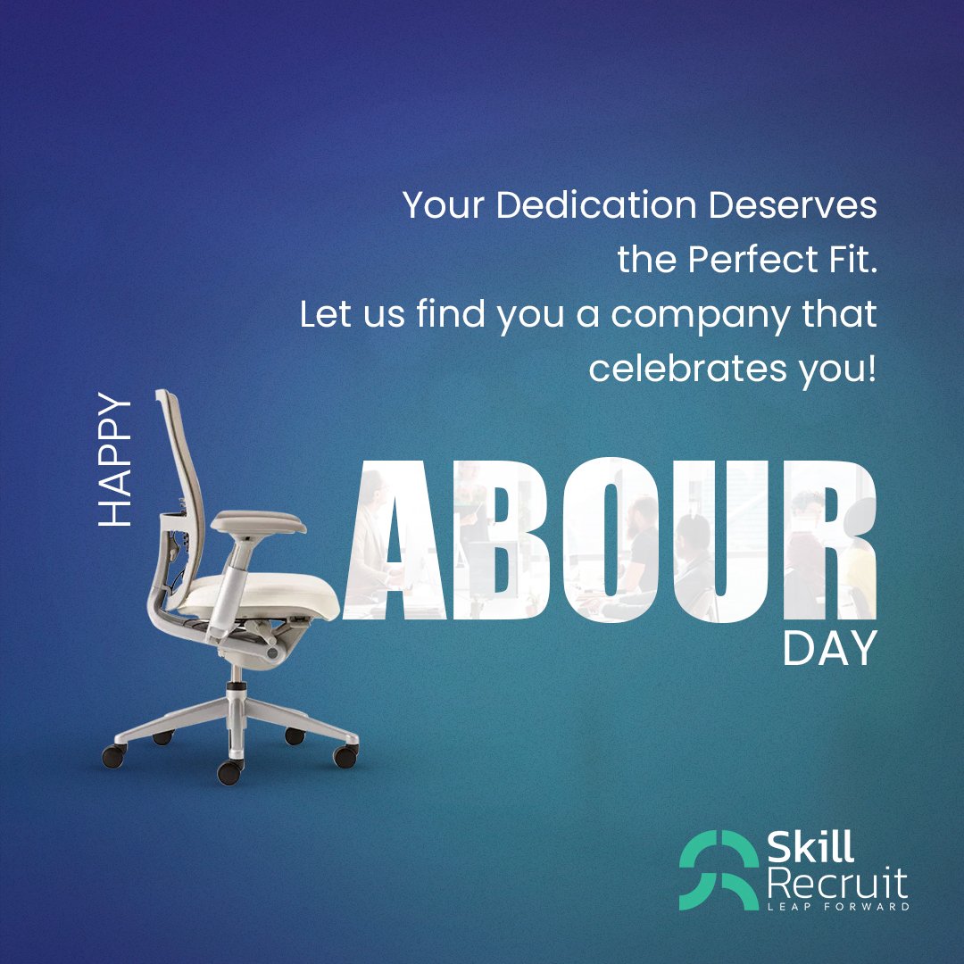 SkillRecruit's tweet photo. This May Day, let's celebrate your hard work by finding you the perfect company match!
#MayDay #labourday #1stMay #SkillRecruit #FindTheRightMatch #recruitment #hiring https://t.co/oDg7StruHs