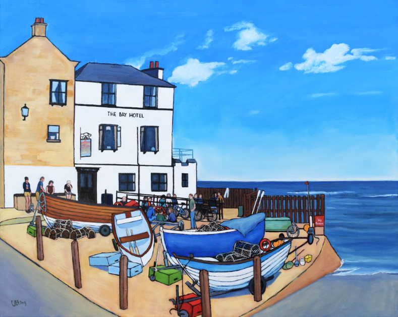 A new painting, requested to mark a birthday.
Hope they liked it.

#robinhoodsbay #boats #mooring #lazyafternoon