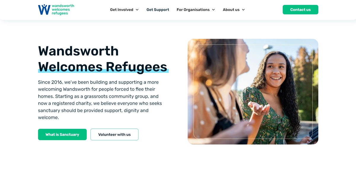 Exciting news - we have a new website! A one-stop shop for support, the latest news on what we've been up to, and information on the Sanctuary movement. Check it out here👇 wandsworthwelcomesrefugees.org With thanks to PixelPurpose for all your help on this. pixelpurpose.co.uk