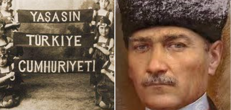 Atatürk 23 Nisan'ı Cumhuriyetin ilk bayramı ilan etmiştir: 'Türkiye milli tarihinin başlangıcı ve bir dönüm noktasıdır' Ülkenin 'kızlarına,çocuklarına' armağan eder 'Sizler her biriniz geleceğin bir gülü, bir yıldızı,bir ikbalisiniz. Memleketi ASIL nura boğacak sizsiniz' der.