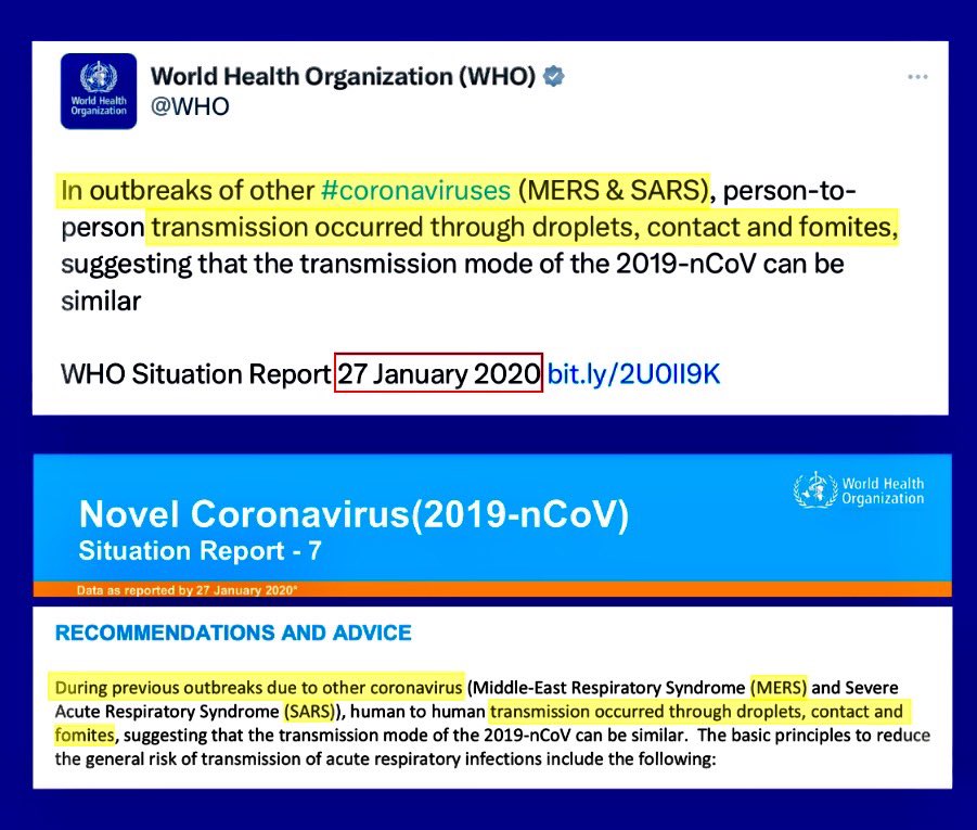 In early 2020, there was a sudden collective amnesia about airborne transmission of other coronaviruses among @WHO's IPC experts. We must uncover the causes of this mysterious 'amnesia' so that it does not recur in the next pandemic.