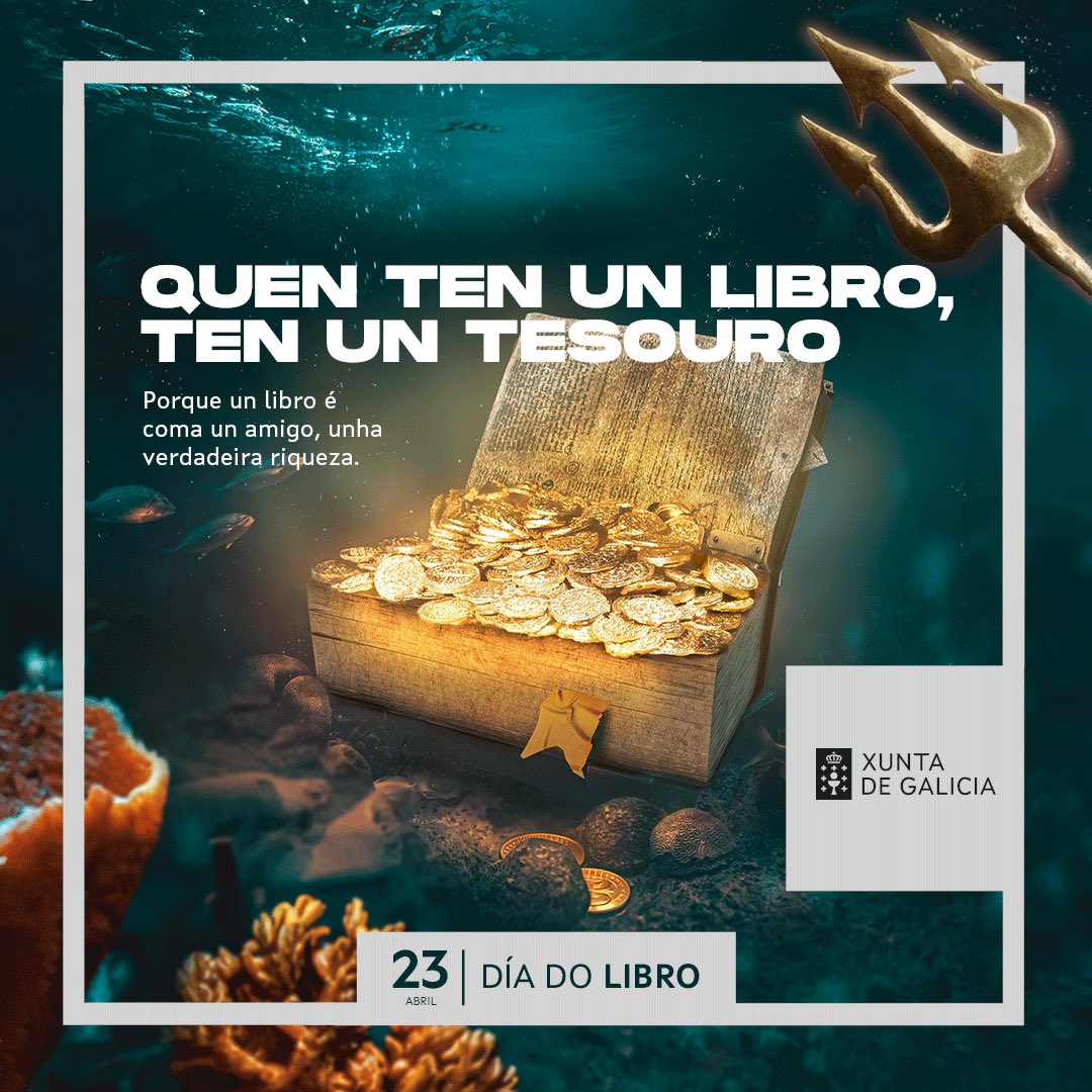 Un libro é coma un amigo, unha verdadeira riqueza! 🥰

📚 Feliz #DíadoLibro!
