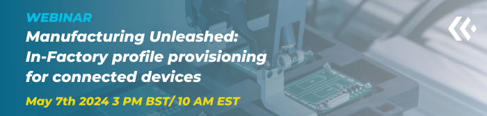 transformatweet's tweet photo. Find out how In-Factory Provisioning enables manufacturers to streamline enablement of cellular connectivity in their devices to deliver more cost-effective #IoT products at scale. Our webinar with @Kigen_Ltd is on the 7th May.
Details: https://t.co/iBvOZU7lBx #IFPP #eSIM #IoT https://t.co/DVMwcl57PY
