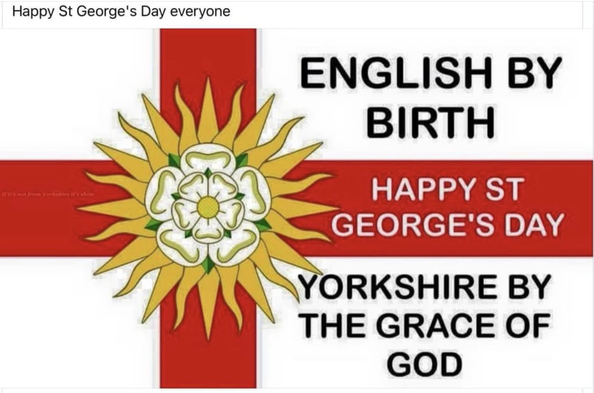 Happy St George’s day everyone esp long suffering fans of #htafc .