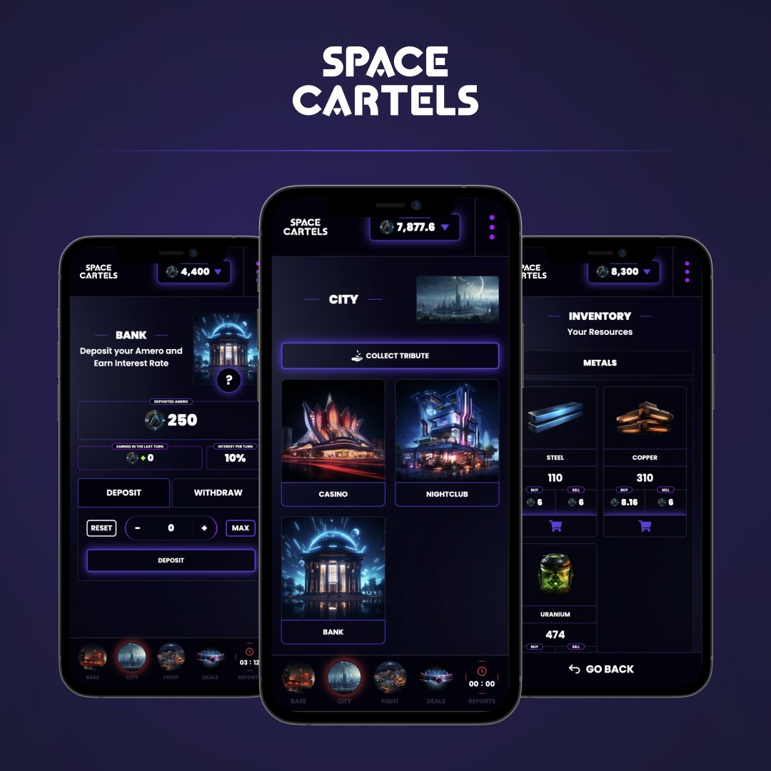 Why is Space Cartels so unique? ⏱️It only requires 15 minutes once every 8 hours. 💵You can play for just 1 $USDC! 🎮Only skills count, no pay-to-win. app.spacecartels.com (register here)