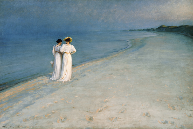 Summer Evening on the Skagen Southern Beach - Peter Severin Kroyer