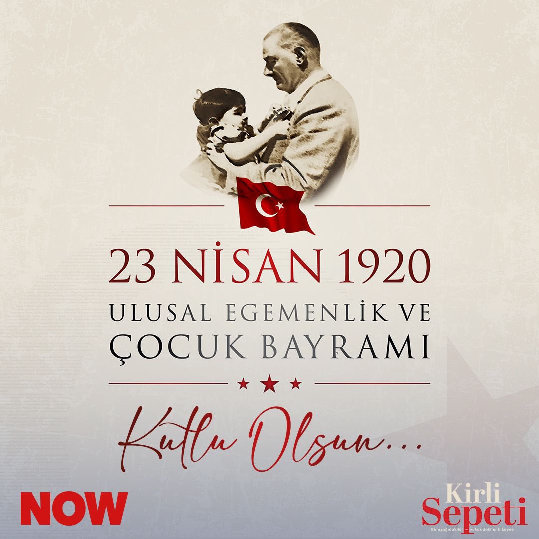 “Küçük hanımlar, küçük beyler! Sizler hepiniz geleceğin bir gülü, yıldızı ve ikbal ışığısınız. Memleketi asıl ışığa boğacak olan sizsiniz!” -Mustafa Kemal Atatürk #23Nisan Ulusal Egemenlik ve Çocuk Bayramı’mız kutlu olsun! 🎈❤️ @nowtvturkiye @medyapimresmi