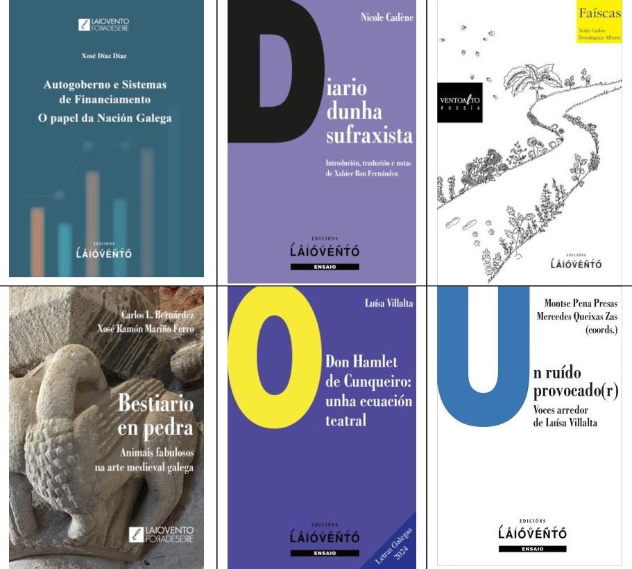 Hoxe 23 de abril, co gallo do #Díadolibro, compartimos unha escolma das últimas publicacións de #Laiovento. Libros para todos os gustos!