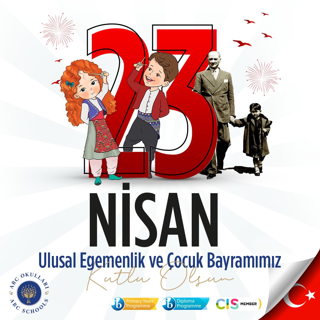 abcokullari's tweet photo. Toprağın kokusu bile bayram havasında, yurduma doğan güneşte bir bayram sabahı. Umutla, sevgiyle yarınlara koşuyor; Anadolu'mun gül yüzlü çocukları.
23 Nisan Ulusal Egemenlik ve Çocuk Bayramımız kutlu olsun. https://t.co/kenIgJ9twP
