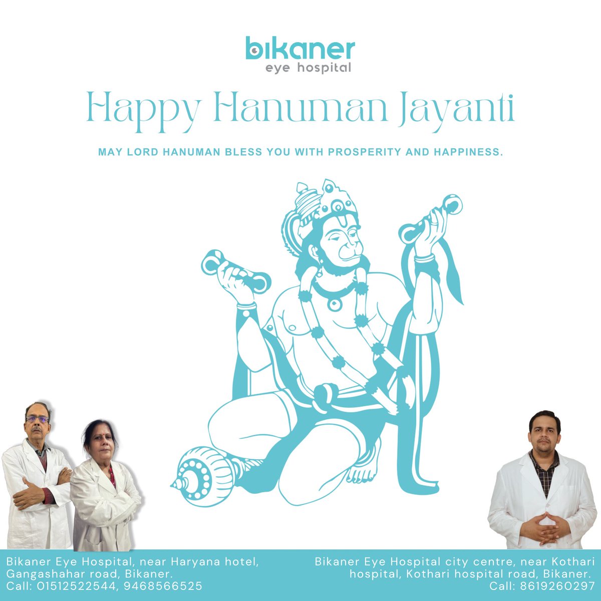 #HappyHanumanJayanti 
.
.
#Bikanereyehospital
#Bikaner
#EyeDoctor