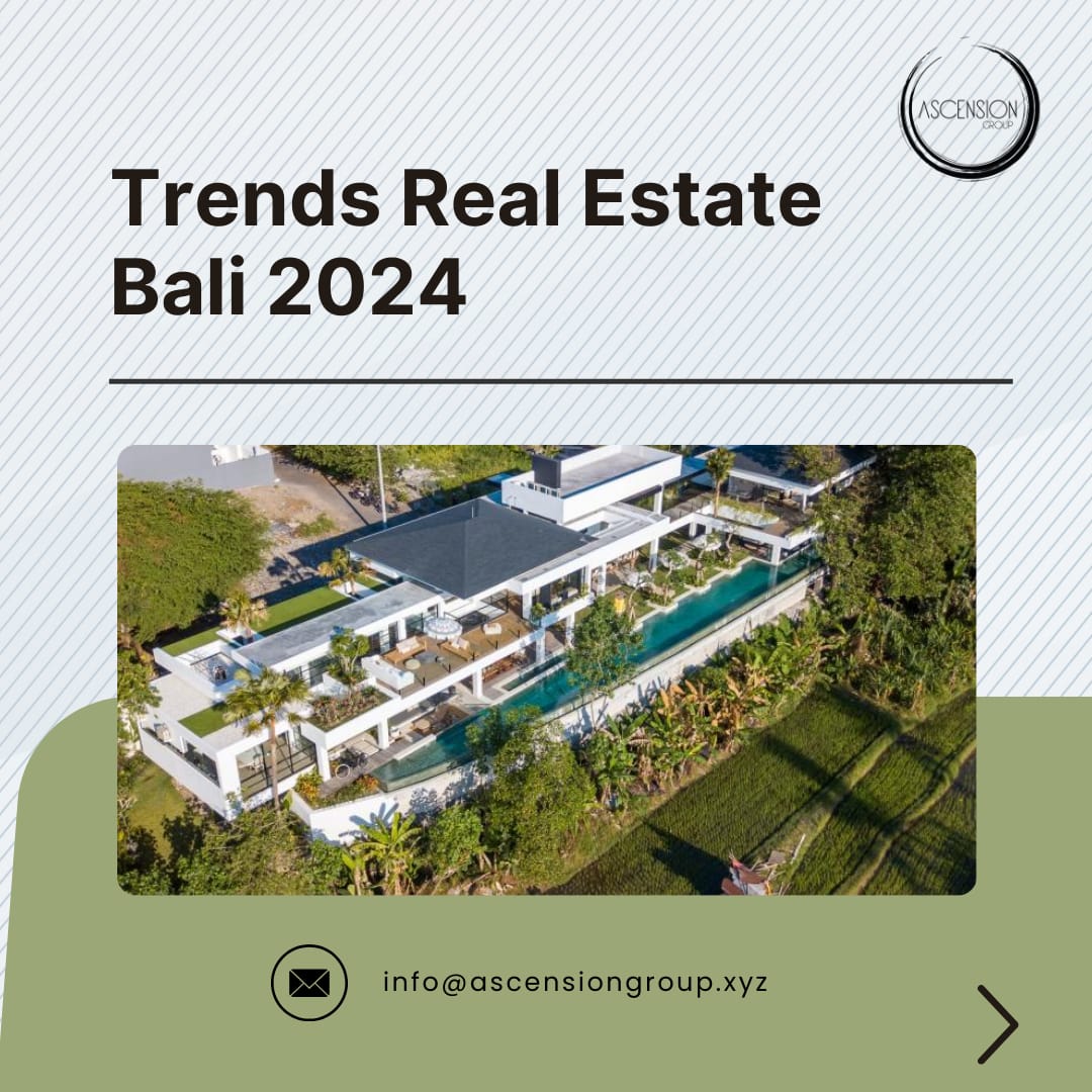 AscensionGroup_'s tweet image. Keep an eye on the real estate trends in Bali for 2024! 🌴 

Premium properties are in high demand, with a growing interest in sustainable living. 
Stay ahead of the curve